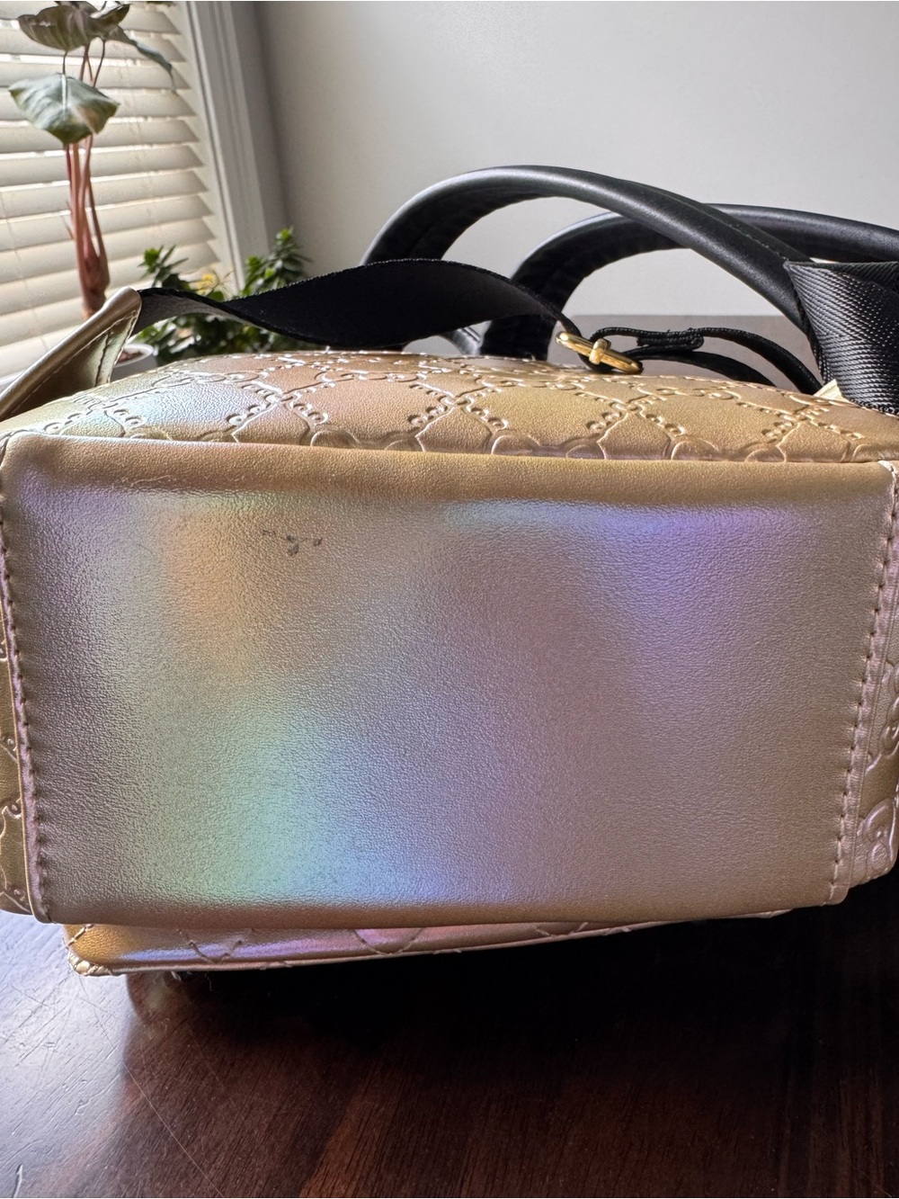 Loungefly Metallic Rose Gold Hello Kitty Mini Backpack - Picture 3 of 6